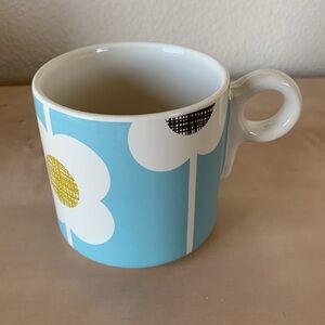 🪁 NWT Orla Kiely Abacus Flower coffee mug blue